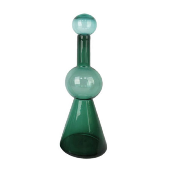 Botella de Vidrio Verde Oscuro