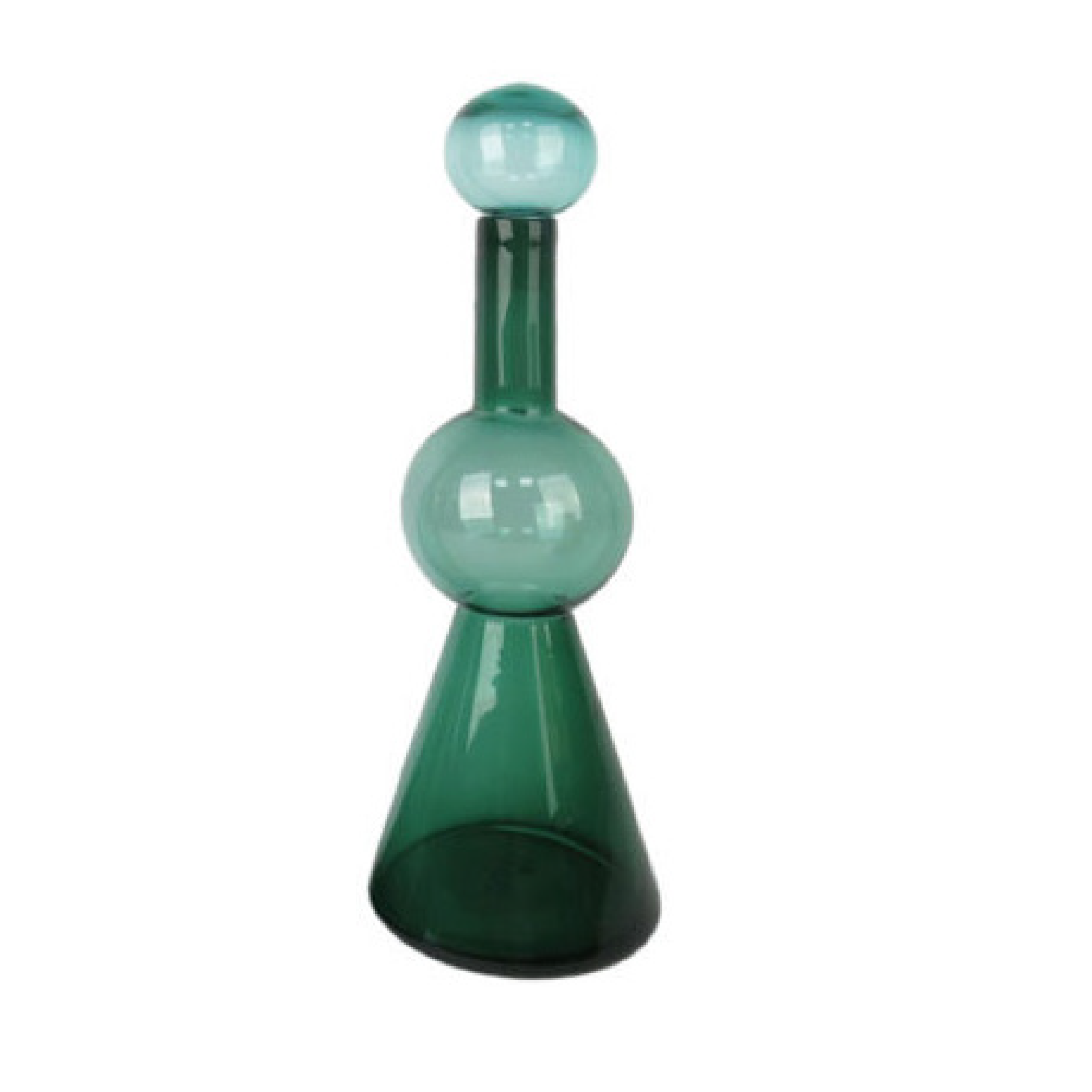 Botella de Vidrio Verde Oscuro