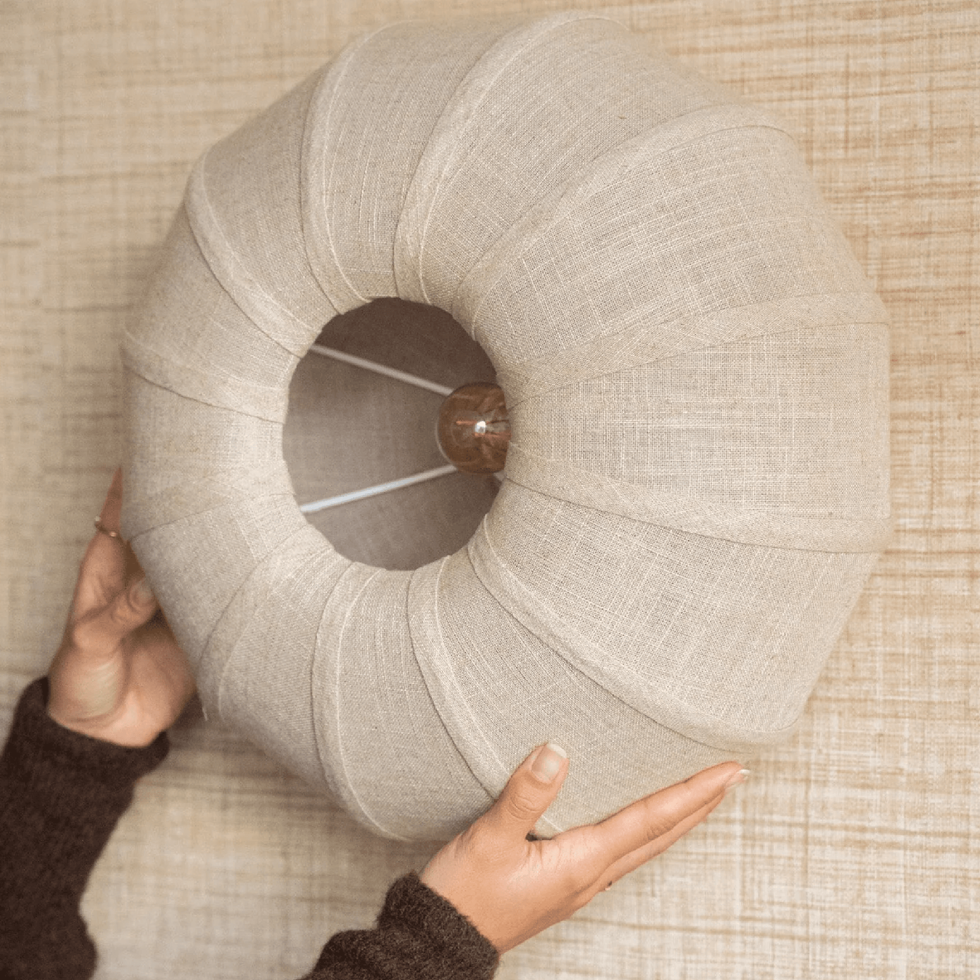Luminaria de Pared Zosia Linen Natural