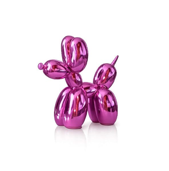 Adorno Perro Rosa