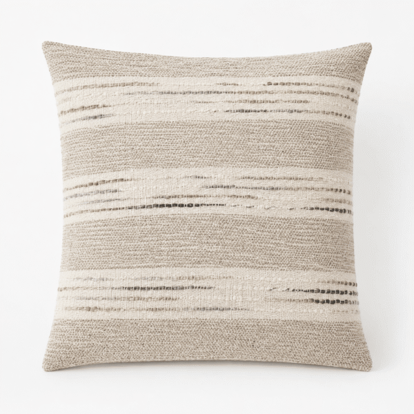 Cojin Malaga Cotton Stripe - Beige