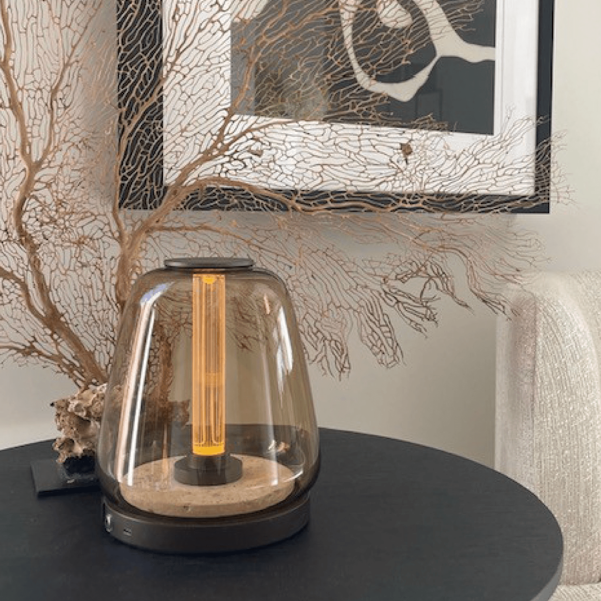 Luminaria de Mesa Pandoro Thimble S Wireless Champagne