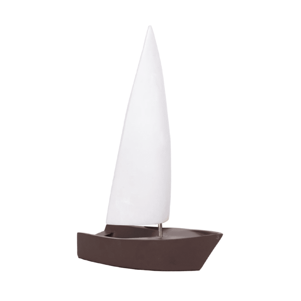 Escultura Barco Laser Marron