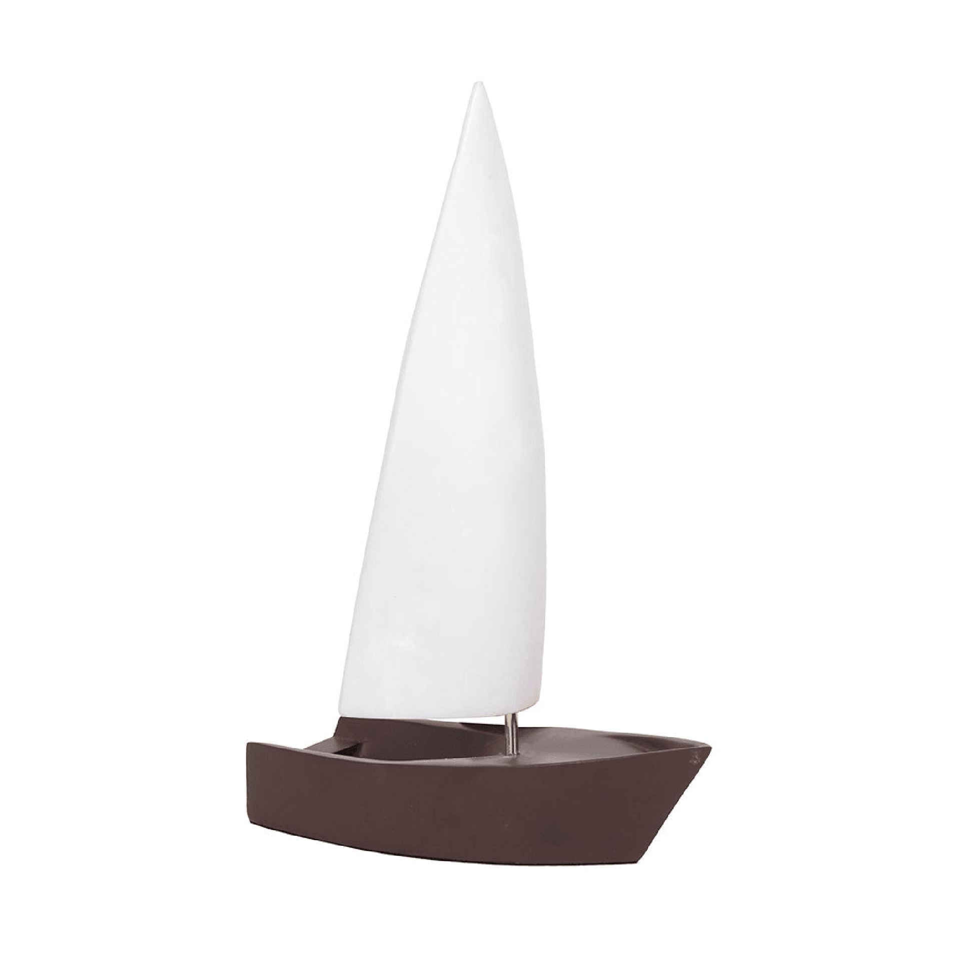 Escultura Barco Laser Marron