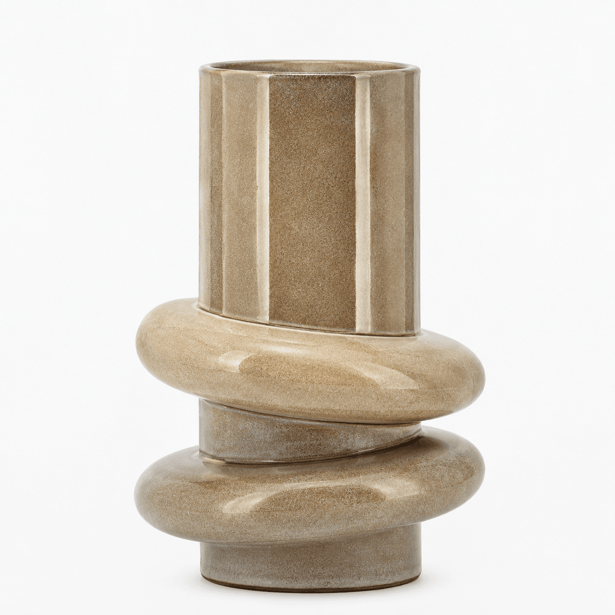 Jarron Decorativo Curble Small Taupe