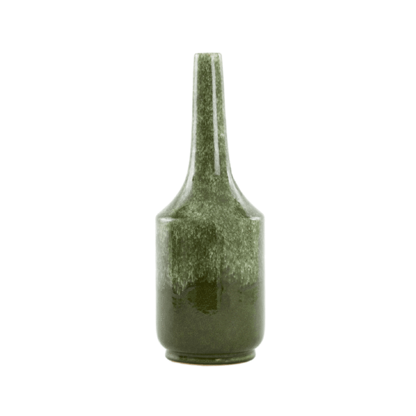 Jarron Deco Tezu Ceramica Shiny Dark Green