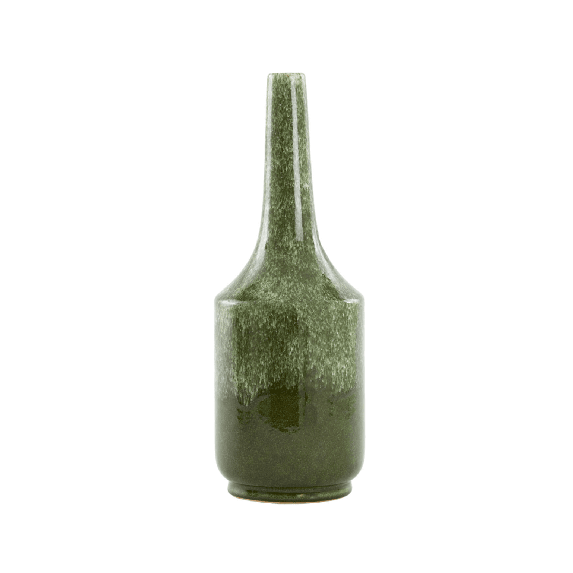 Jarron Deco Tezu Ceramica Shiny Dark Green