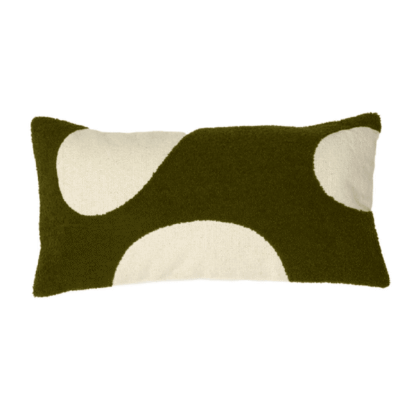 Cojin Cellio Dark Green y Beige