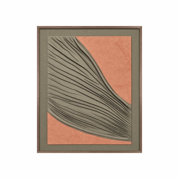 Cuadro Con Marco de Madera Y Tejido Boucle I En Relieve