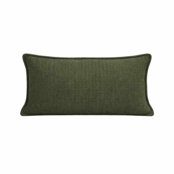 Cojín de Exterior Texturizado Iris Verde Musgo
