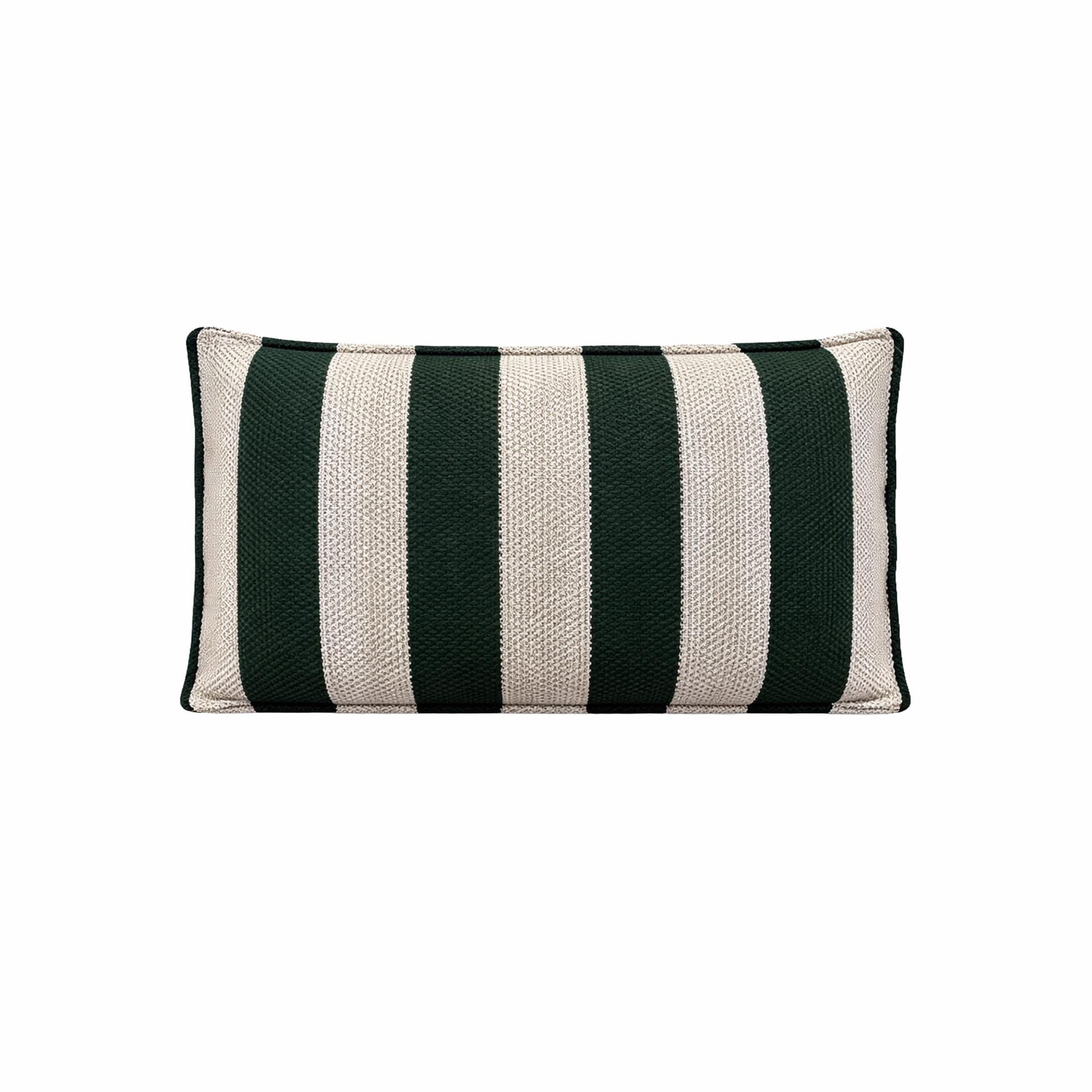 Cojín de Exterior Gisela Verde Musgo/Rami/Off White - Imagen 1