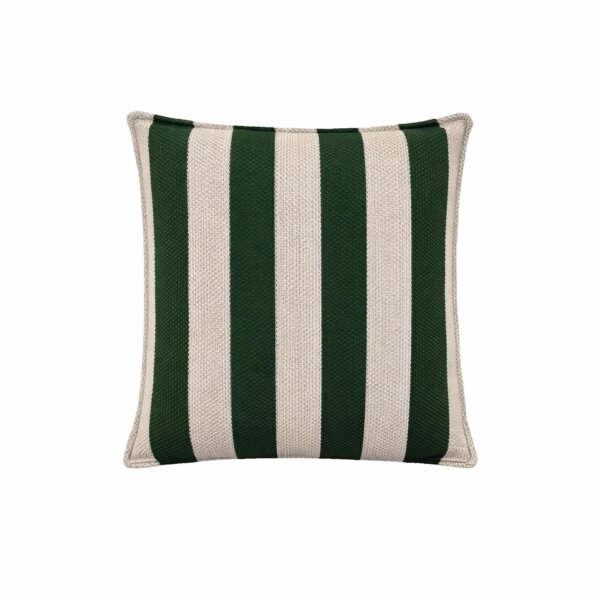 Cojín de Exterior Gisela Verde Musgo/Rami/Off White