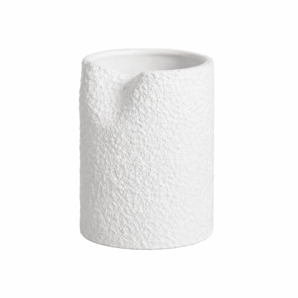 Jarrón  86633 Blanco Texturizado