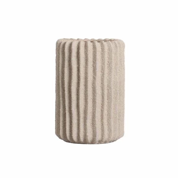 Jarrón  88606 Beige Texturizado
