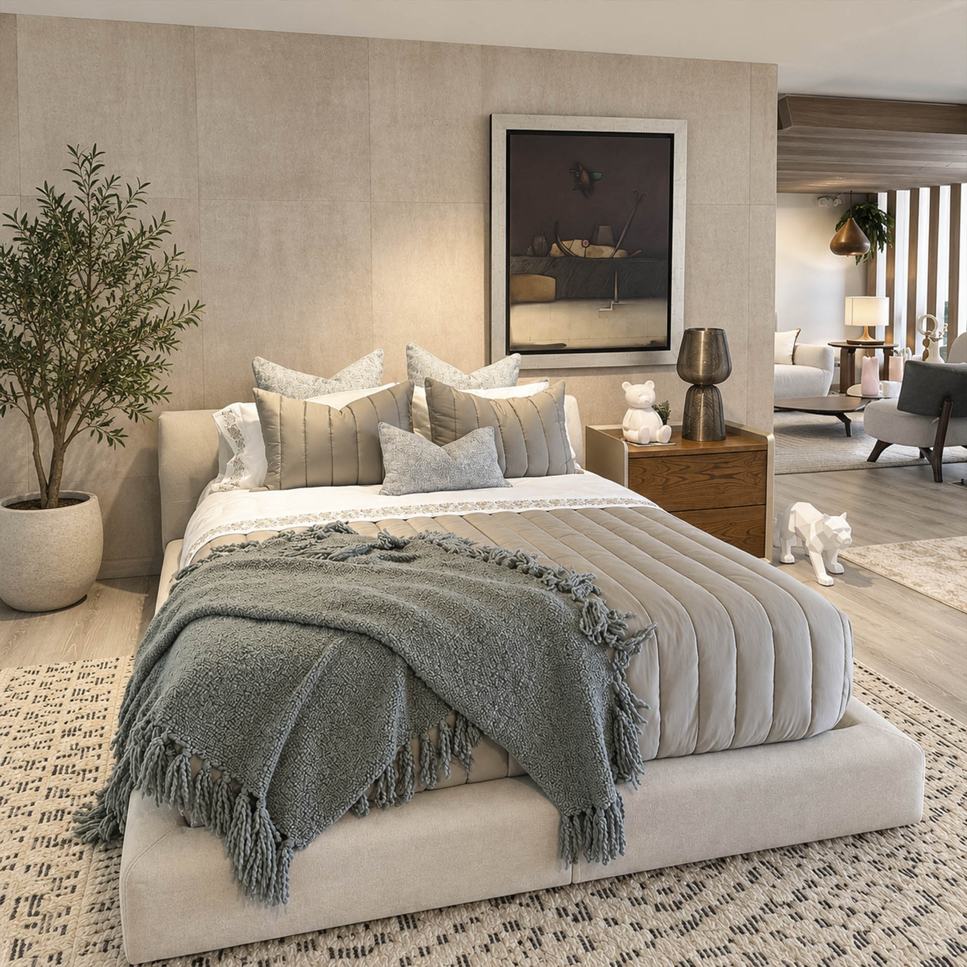 Cama Queen Soul Sin Led 1 Cama Queen Soul Sin Led - Imagen 1